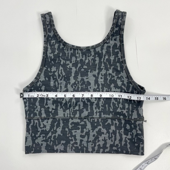 NWOT lululemon Power Pivot Tank *Tough Heathered PU Black Asphalt Grey Size 4 - Picture 7 of 10